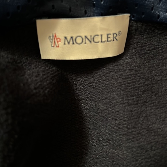 Moncler men’s logo monogram print zip up hoodie jacket NEW - Picture 4 of 11